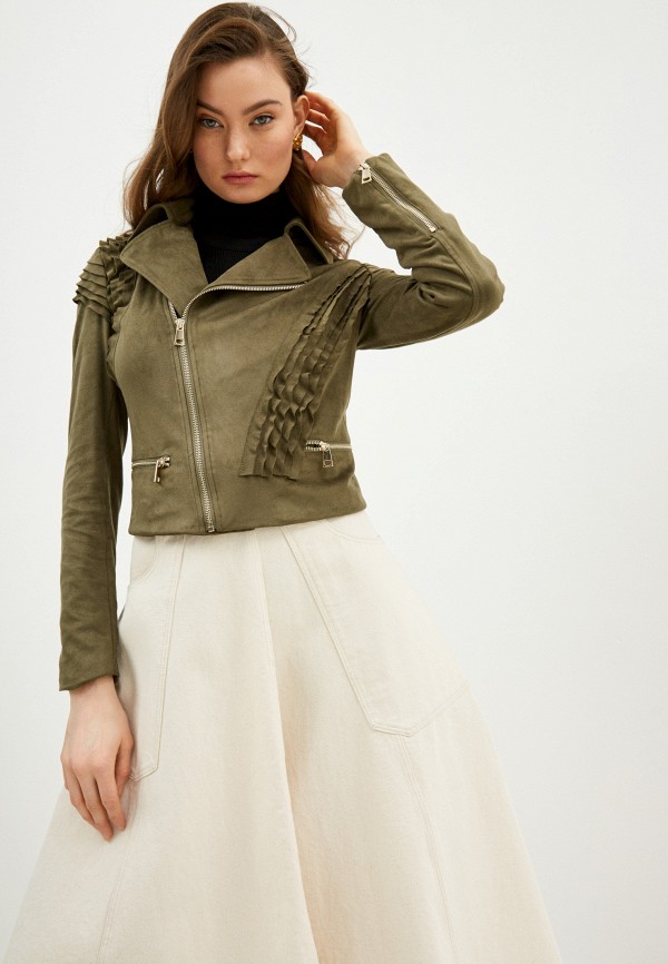 

Куртка кожаная Liu Jo, Хаки, White Label