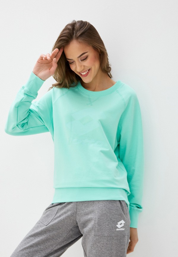 

Свитшот Lotto, Бирюзовый, LOTTO SMART WOMEN SWEAT RN FT