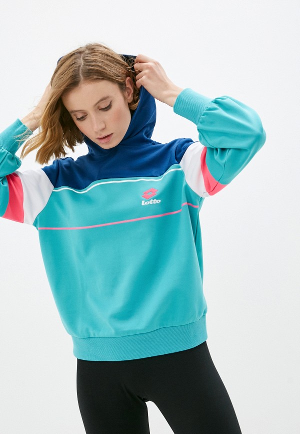 

Худи Lotto, Бирюзовый, LOTTO ATHLETICA PRIME W II SWEAT HD PL