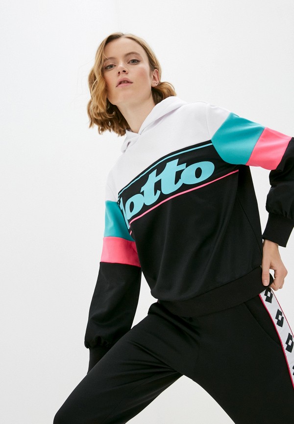 

Худи Lotto, Черный, LOTTO ATHLETICA PRIME W II SWEAT HD PRT PL