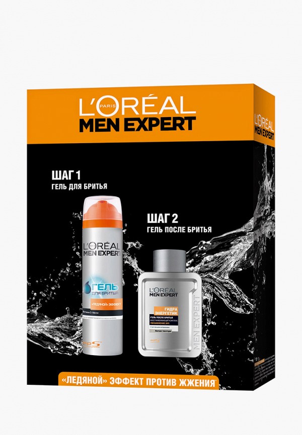 

Набор для бритья L'Oreal Paris, Разноцветный, Men Expert :гель для бритья "Ледяной эффект", 200 мл и гель после бритья "Гидра энергетик, Ледяной эффект",100 мл