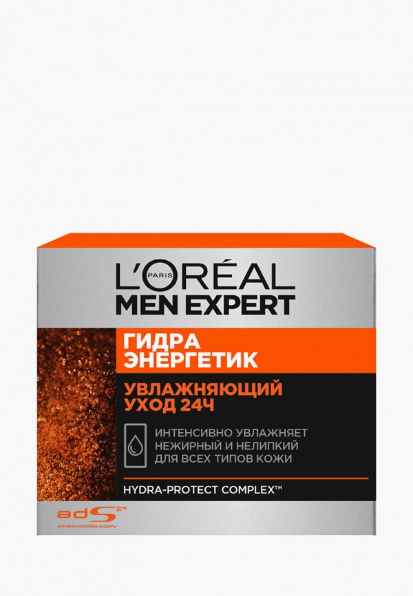 

Крем для лица L'Oreal Paris, Белый, Men Expert Гидра Энергетик Крем для лица "Увлажняющий уход 24ч", мужской, для всех типов кожи, 50 мл