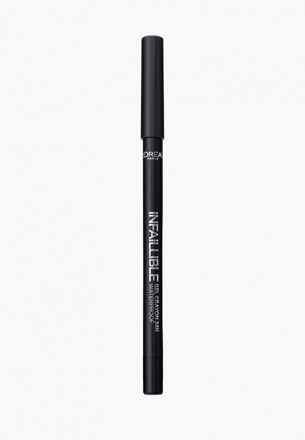 

Карандаш для глаз L'Oreal Paris, Черный, "Infaillible", стойкий, гелевый,Оттенок 1, На черной стороне