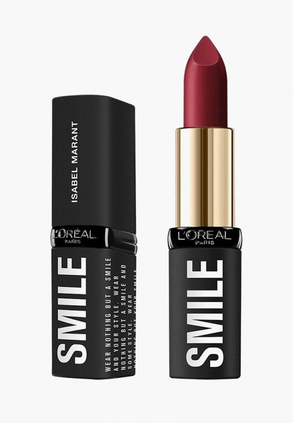 

Помада L'Oreal Paris, Красный, Isabel Marant от Color Riche, матовая, оттенок 1 Belleville Rodeo / Родео в Бельвиль, 4,8 г