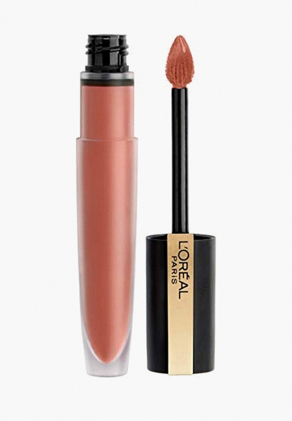 

Помада L'Oreal Paris, Бежевый, -тинт для губ Rouge Signature, матовый, оттенок 110, "Я вдохновляю", коричневый, 7 мл