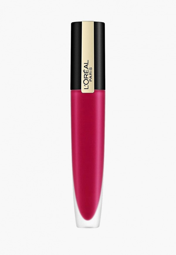 

Помада L'Oreal Paris, Розовый, -тинт для губ Rouge Signature, матовый, оттенок 114, "Я представляю", розовый, 7 мл