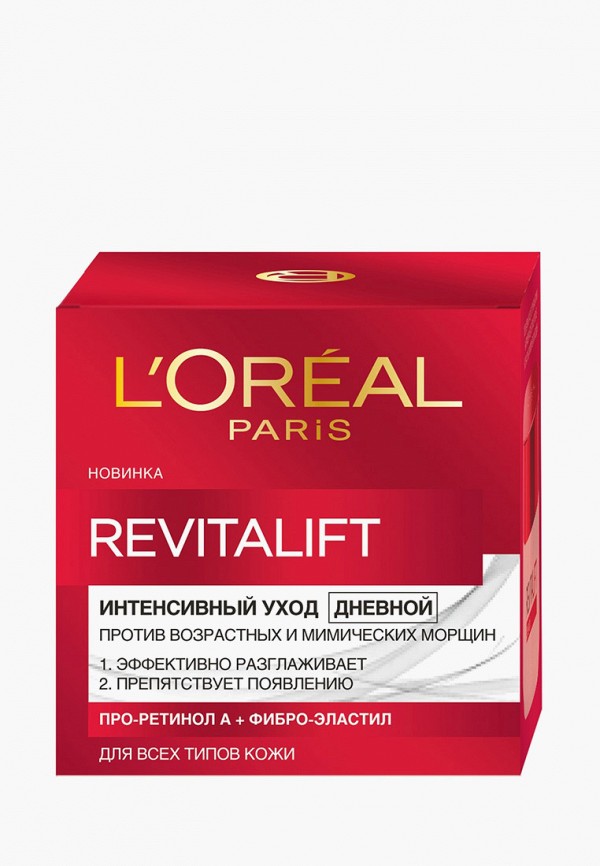 

Крем для лица L'Oreal Paris, Белый, "Ревиталифт",дневной,антивозрастной, против морщин, 50 мл