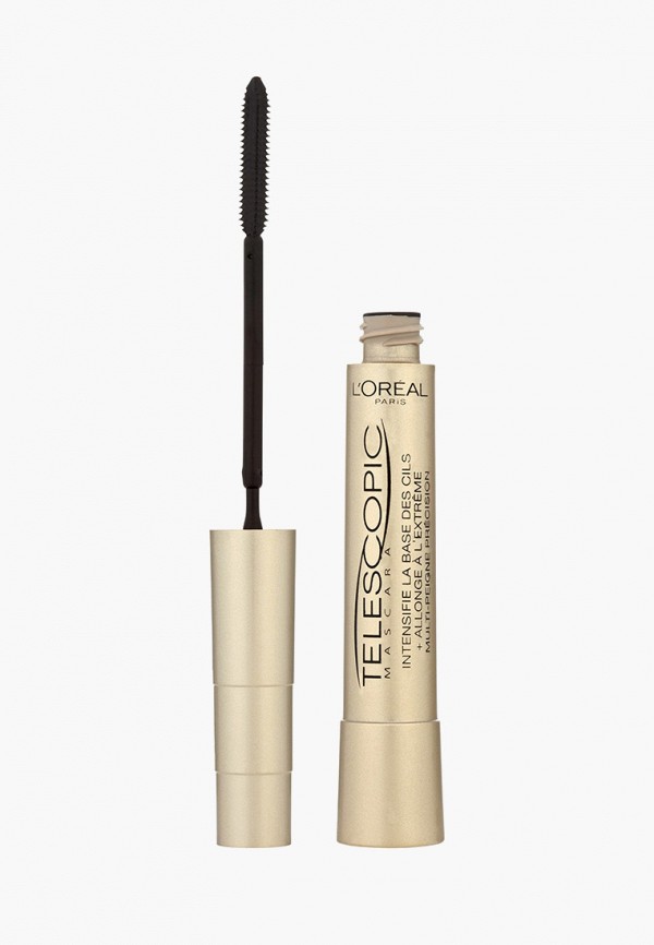 

Тушь для ресниц L'Oreal Paris, Черный, Телескопик, для удлинения и разделения, черная, 8 мл