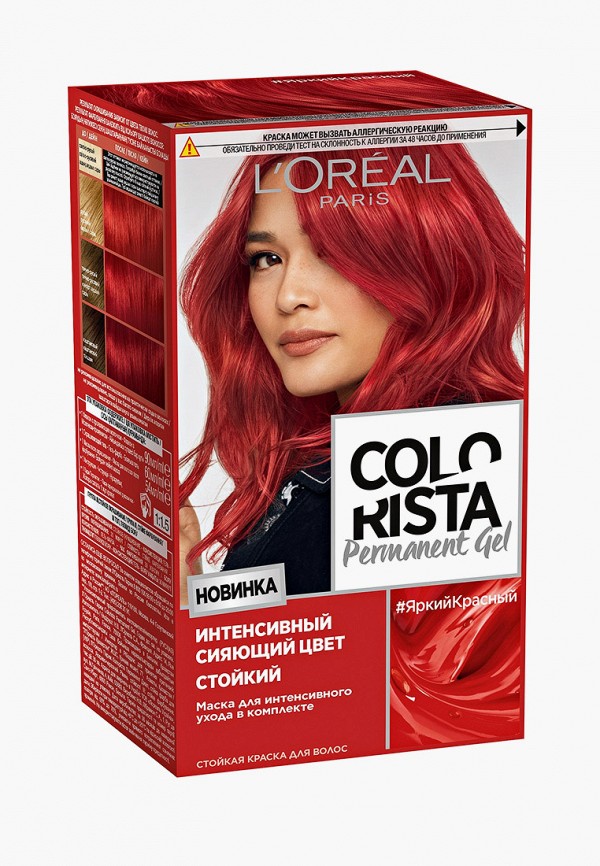 

Краска для волос L'Oreal Paris, Красный, "Colorista Permanent Gel"