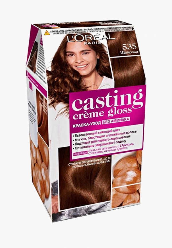 

Краска для волос L'Oreal Paris, "Casting Creme Gloss" без аммиака, оттенок 535, Шоколад