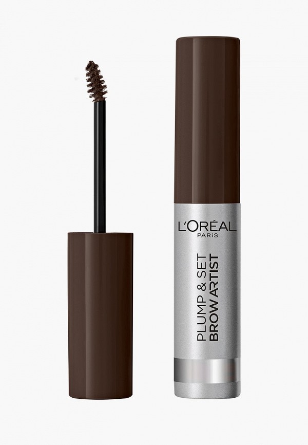 

Тушь для бровей L'Oreal Paris, Коричневый, "Plump & Set Brow Artist", 5 мл