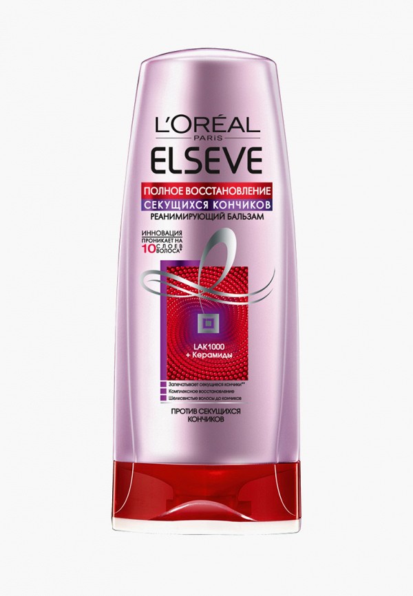 

Бальзам для волос L'Oreal Paris, Эльсев, Полное восстановление секущихся кончиков, для ослабленных или поврежденных волос, 200 мл