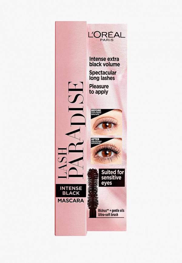 

Тушь для ресниц L'Oreal Paris, Черный, Paradise Extatic, черный, 6 мл.