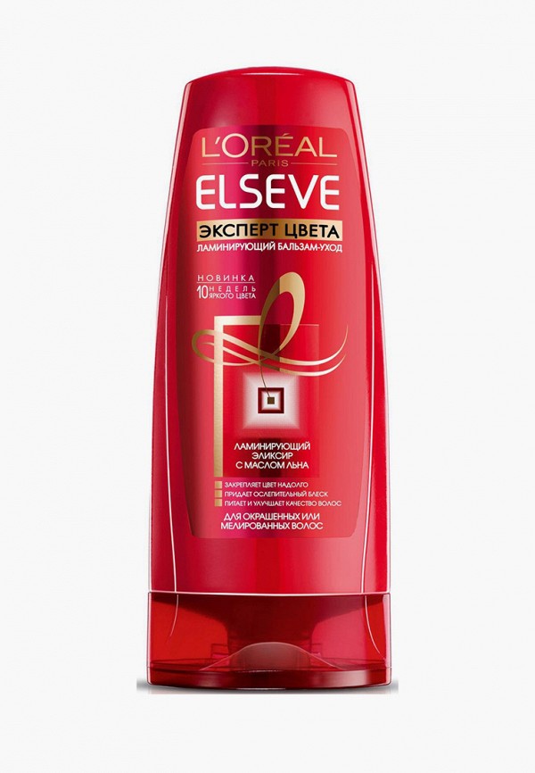 

Бальзам для волос L'Oreal Paris, Белый, Эльсев, Эксперт Цвета, ламинирующий, для окрашенных или мелированных волос, 200 мл