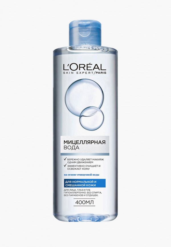 

Мицеллярная вода L'Oreal Paris, для нормальной и смешанной кожи, гипоаллергенно, 400 мл
