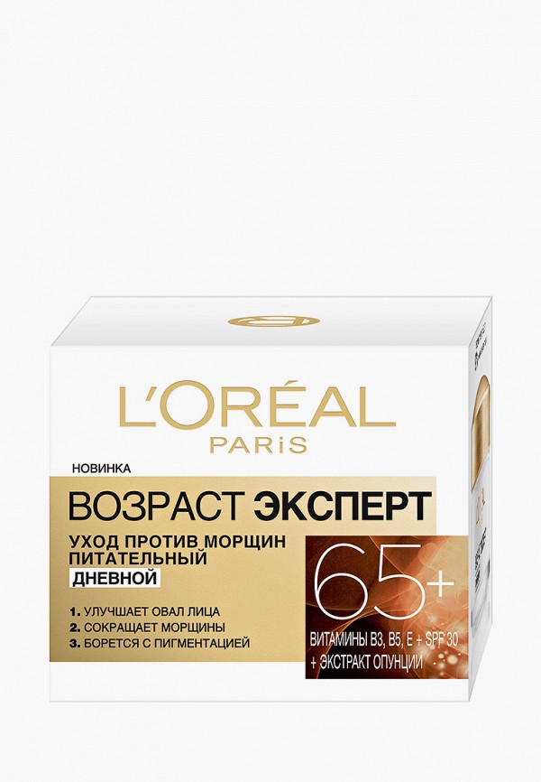 

Крем для лица L'Oreal Paris, "Возраст Эксперт 65+",дневной, против морщин, питательный, 50 мл, SPF 20