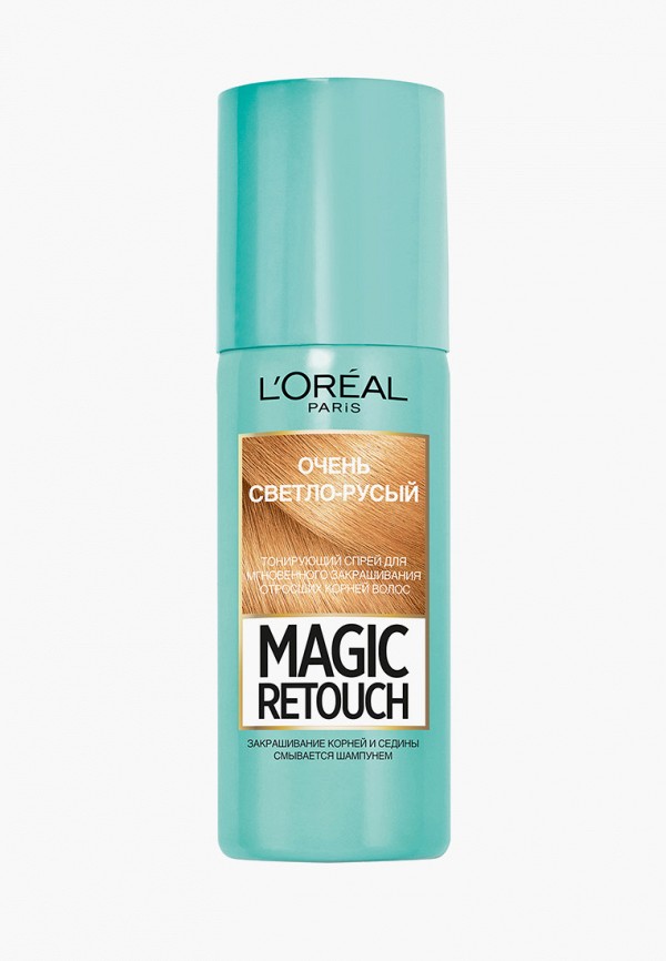 

Тонирующее средство для волос L'Oreal Paris, Бежевый, для мгновенного закрашивания отросших корней "Magic Retouch", оттенок очень светло-русый, 75 мл