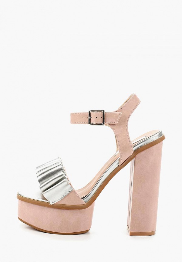 

Босоножки Lost Ink, Розовый, BEAU RUFFLE PLATFORM SANDAL
