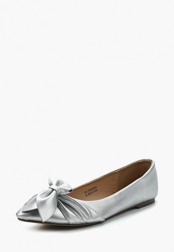 

Балетки Lost Ink, Серебряный, ESME HALF BOW POINTED FLAT