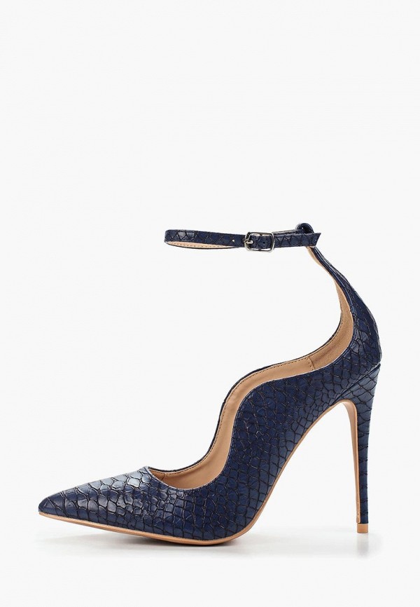 

Туфли Lost Ink, Синий, PALM CURVED ANKLE STRAP COURT