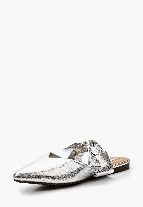 

Сабо LOST INK, FAME BOW STRAP FLAT, Серебряный