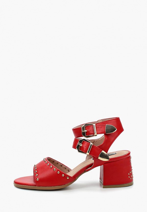 

Босоножки LOST INK, BEHATI STUD DETAIL LOW BLOCK SANDAL, Красный
