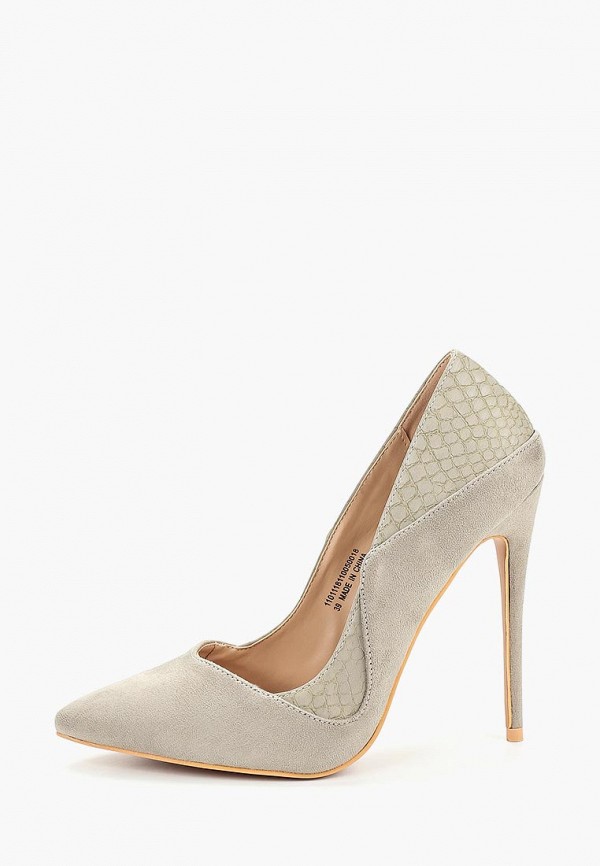 

Туфли LOST INK, TIA MIXED MATERIAL STILETTO, Серый