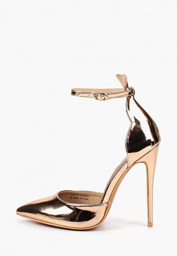 

Туфли Lost Ink, Золотой, ANKLE STRAP STILETTO COURT