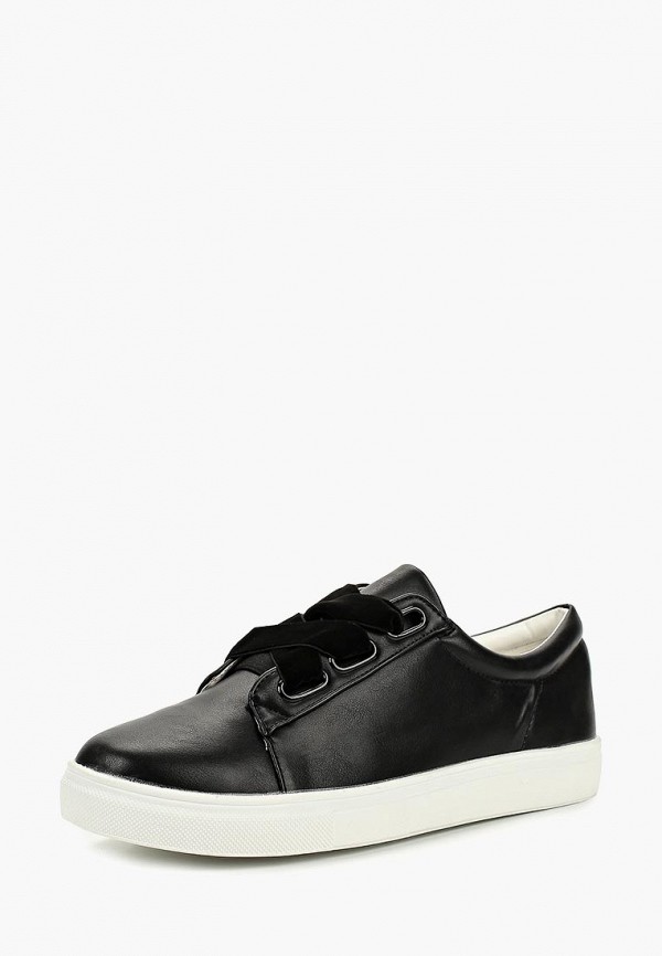 

Кеды LOST INK, WF HARPER VELVET LACES TRAINER, Черный
