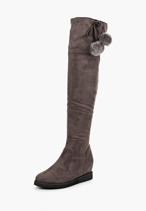 

Сапоги Lost Ink, Серый, SAFFY WEDGE FAUX FUR TURNOVER