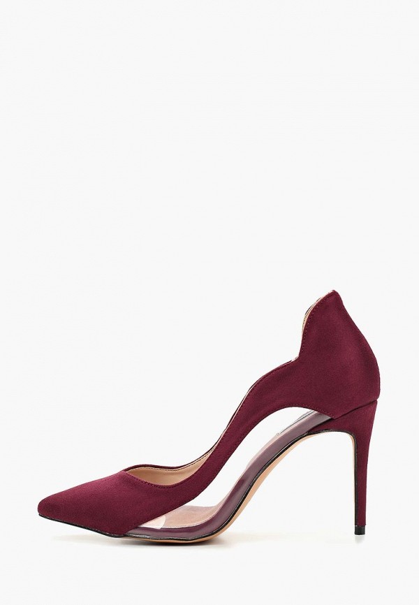 

Туфли LOST INK, WF ANNIE MIXED MATERIAL MID HEEL COURT, Бордовый