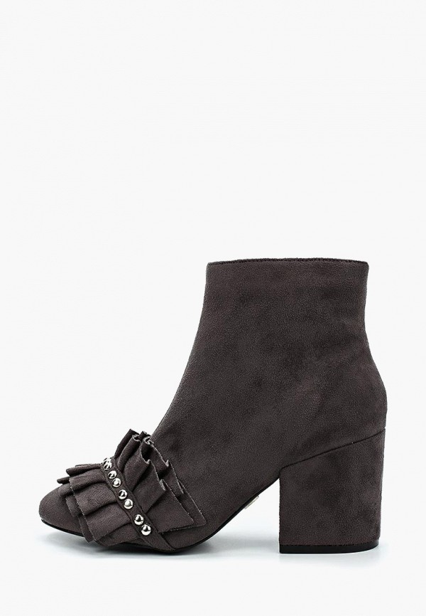 

Ботильоны Lost Ink, Серый, NORA RUFFLE FRONT LOW HEEL ANKLE