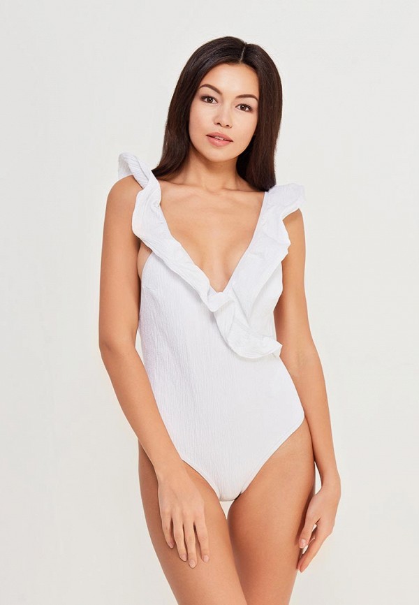 

Купальник LOST INK, WOVEN FRILL SWIMSUIT, Белый