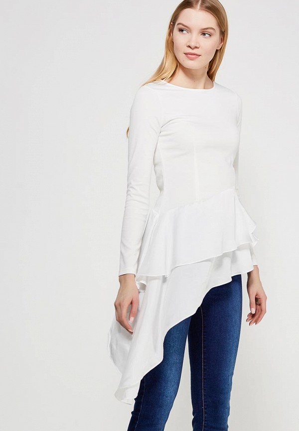 

Туника Lost Ink, Белый, ASYM SATIN MIX TOP