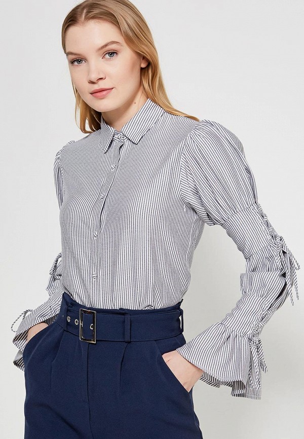 

Блуза Lost Ink, Серый, TIE DETAIL STRIPED SHIRT