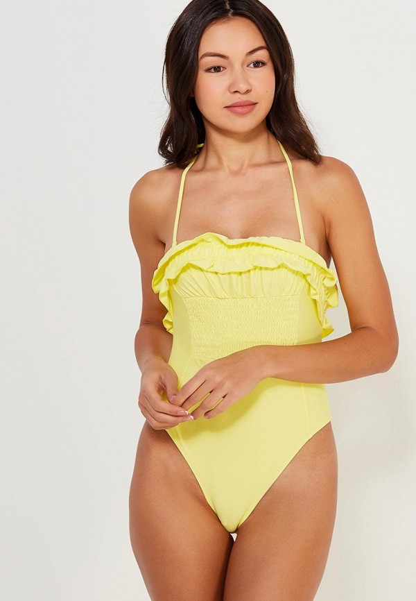 

Купальник Lost Ink, Желтый, SHIRRED FRILL SWIMSUIT