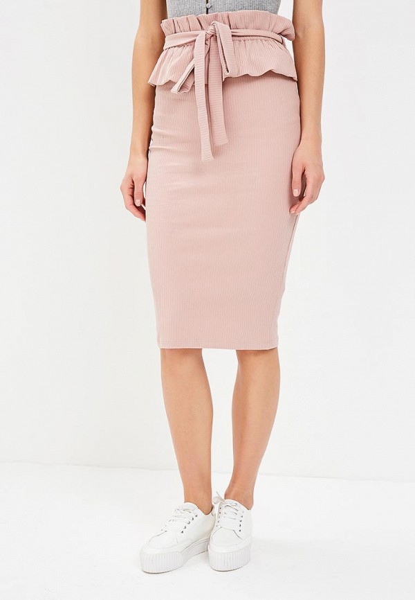

Юбка LOST INK, RUFFLE TIE WAIST SKIRT, Розовый