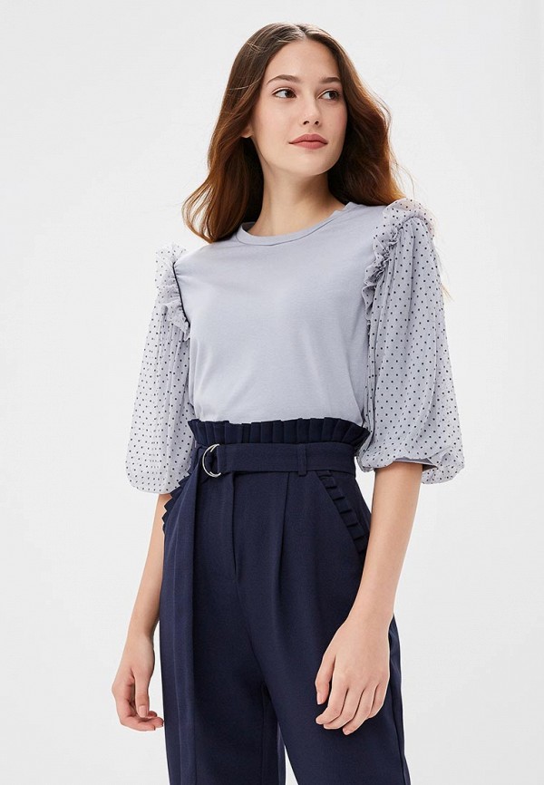 

Лонгслив Lost Ink, Серый, Dobby puff sleeve tee