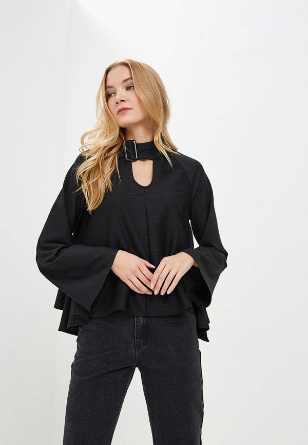 

Блуза Lost Ink, Черный, HIGH LOW HEM TOP