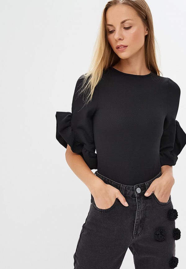 

Боди LOST INK, RUFFLE CUFF BODY, Черный