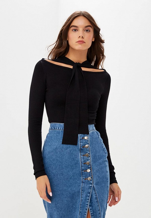 

Джемпер LOST INK, TIE NECK SPLIT JUMPER, Черный