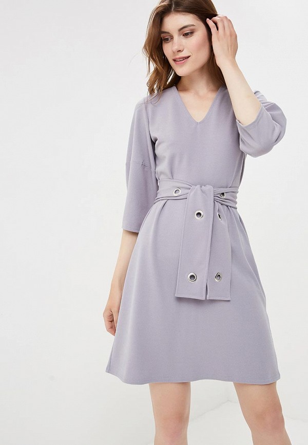 

Платье LOST INK, Wrap Dress with eyelet belt, Серый