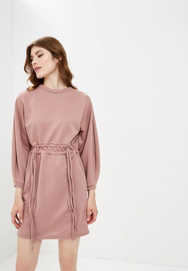 

Платье Lost Ink, Розовый, Sweat Tie Waist Dress