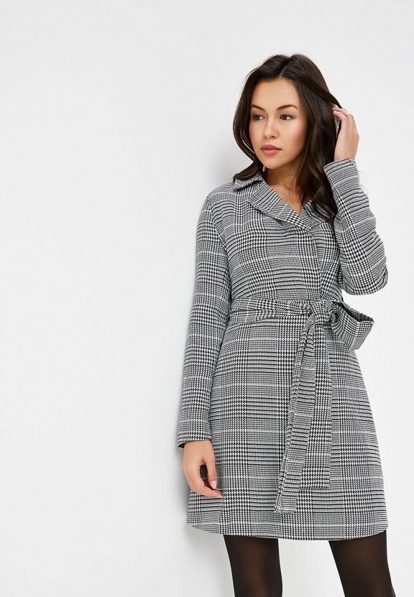 

Платье LOST INK, BELTED BLAZER DRESS IN CHECK, Серый