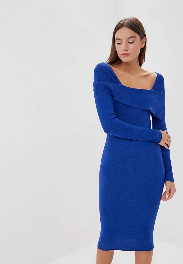 

Платье LOST INK, FOLD OVER BODYCON DRESS, Синий