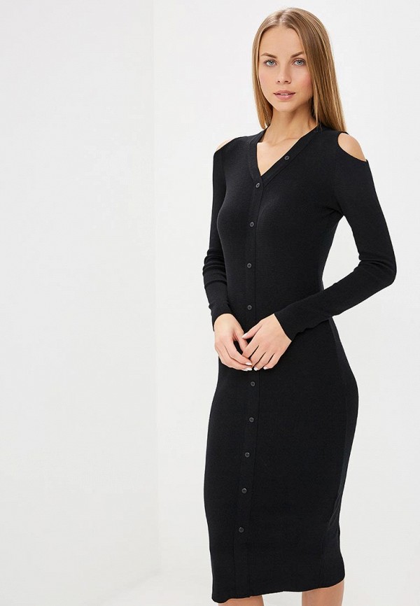 

Платье LOST INK, BUTTON THROUGH BODYCON DRESS, Черный