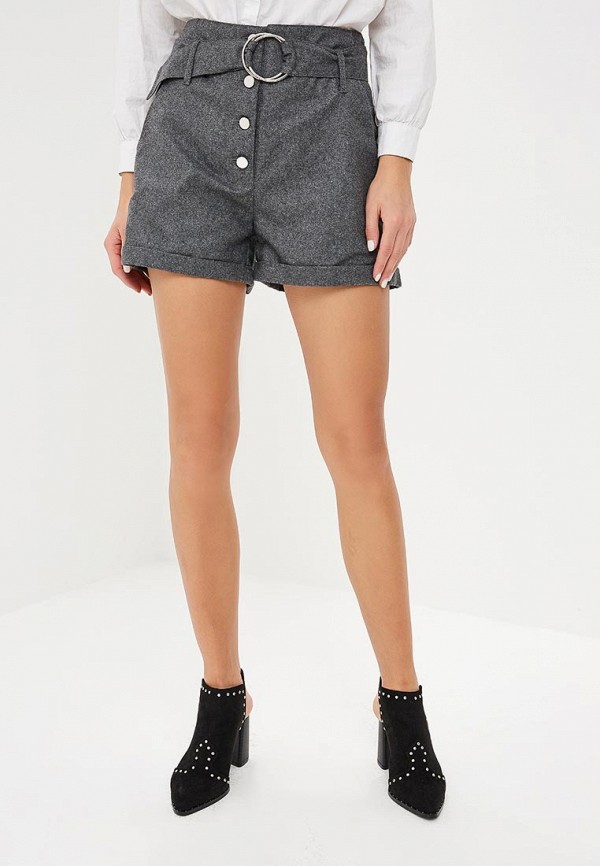

Шорты LOST INK, BELTED WOOL SHORT, Серый