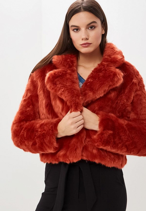 

Шуба LOST INK, FAUX FUR CROP JACKET, Оранжевый