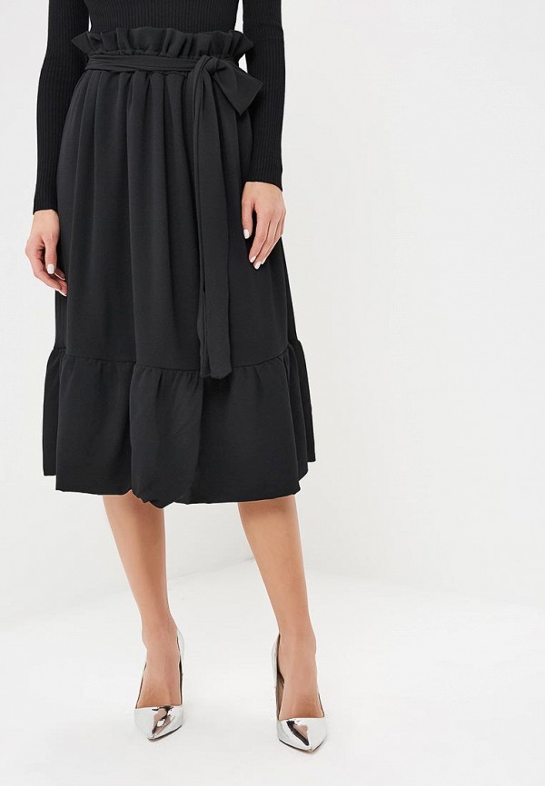 

Юбка Lost Ink, Черный, BUBBLE HEM MIDI