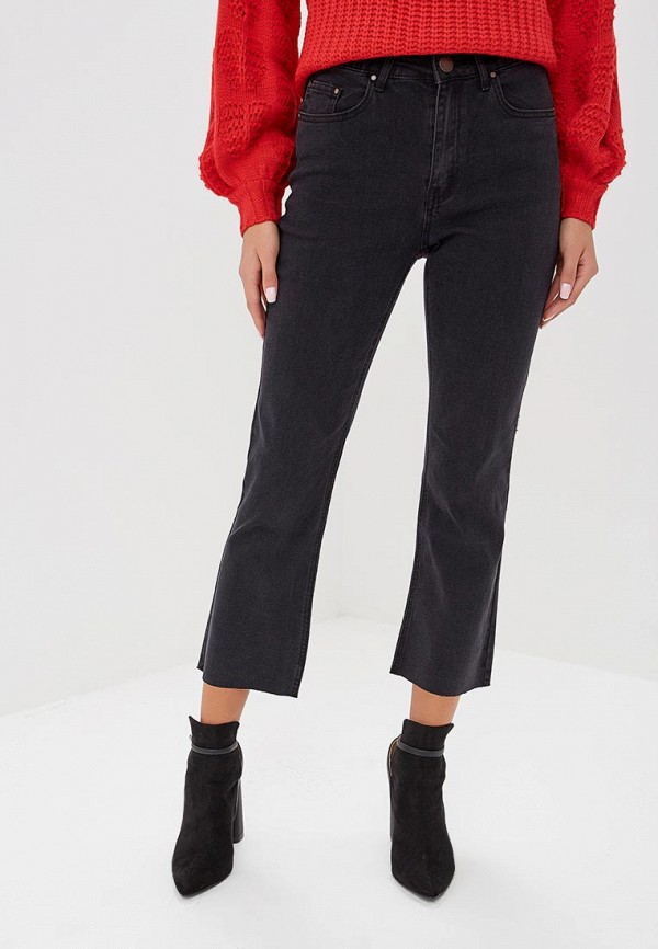 

Джинсы LOST INK, CROP KICK FLARE IN WASHED BLACK, Черный
